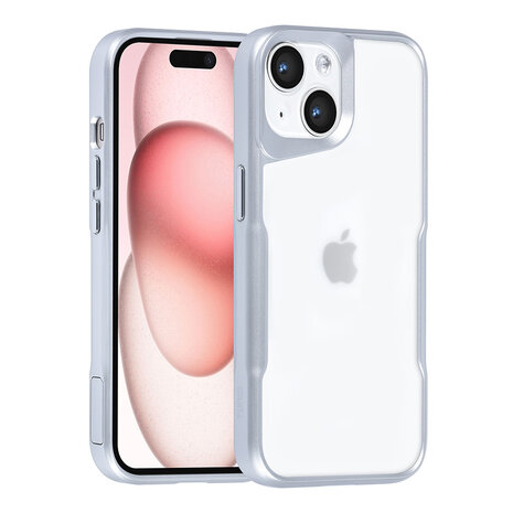 TUNIQ TUNIQ iPhone 15 Back-Cover hul - Silicone - Silber