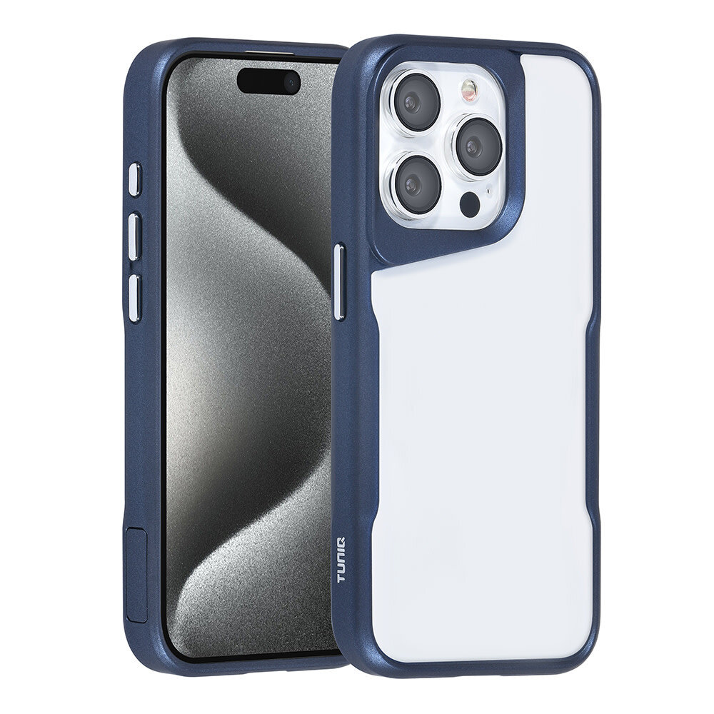 TUNIQ TUNIQ iPhone 15 Pro Backcover hoesje Silicone - DonkerBlauw