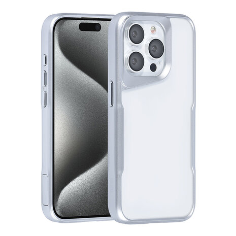 TUNIQ TUNIQ iPhone 15 Pro Back cover coque Silicone - Argent