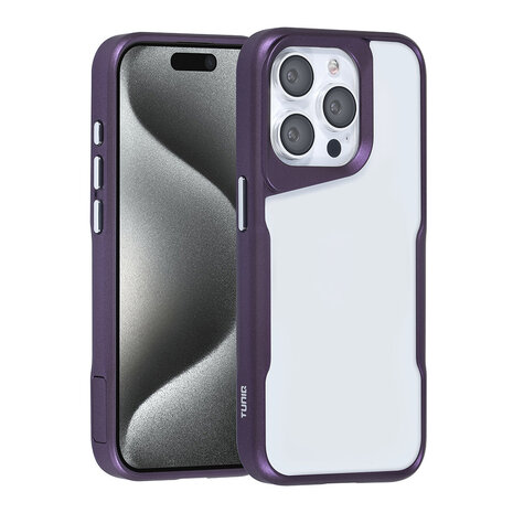 TUNIQ TUNIQ iPhone 15 Pro Back-Cover hul - Silicone - Lila