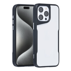 TUNIQ iPhone 15 Pro Max Back-Cover hul - Silicone - Schwarz