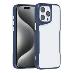 TUNIQ iPhone 15 Pro Max Back-Cover hul - Silicone - Dunkelblau