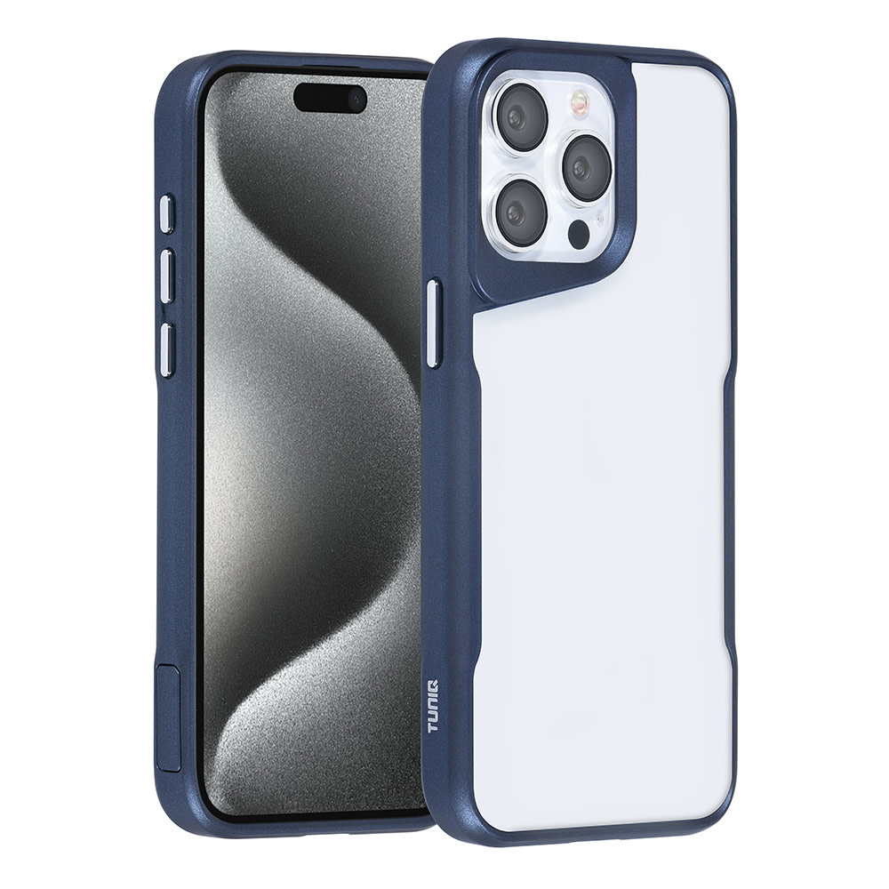 TUNIQ TUNIQ iPhone 15 Pro Max Backcover hoesje Silicone - DonkerBlauw
