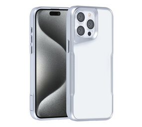 TUNIQ TUNIQ iPhone 15 Pro Max Back cover case - Silicone - Silver TUNIQ TUNIQ iPhone 15 Pro Max Back cover case - Silicone - Silver