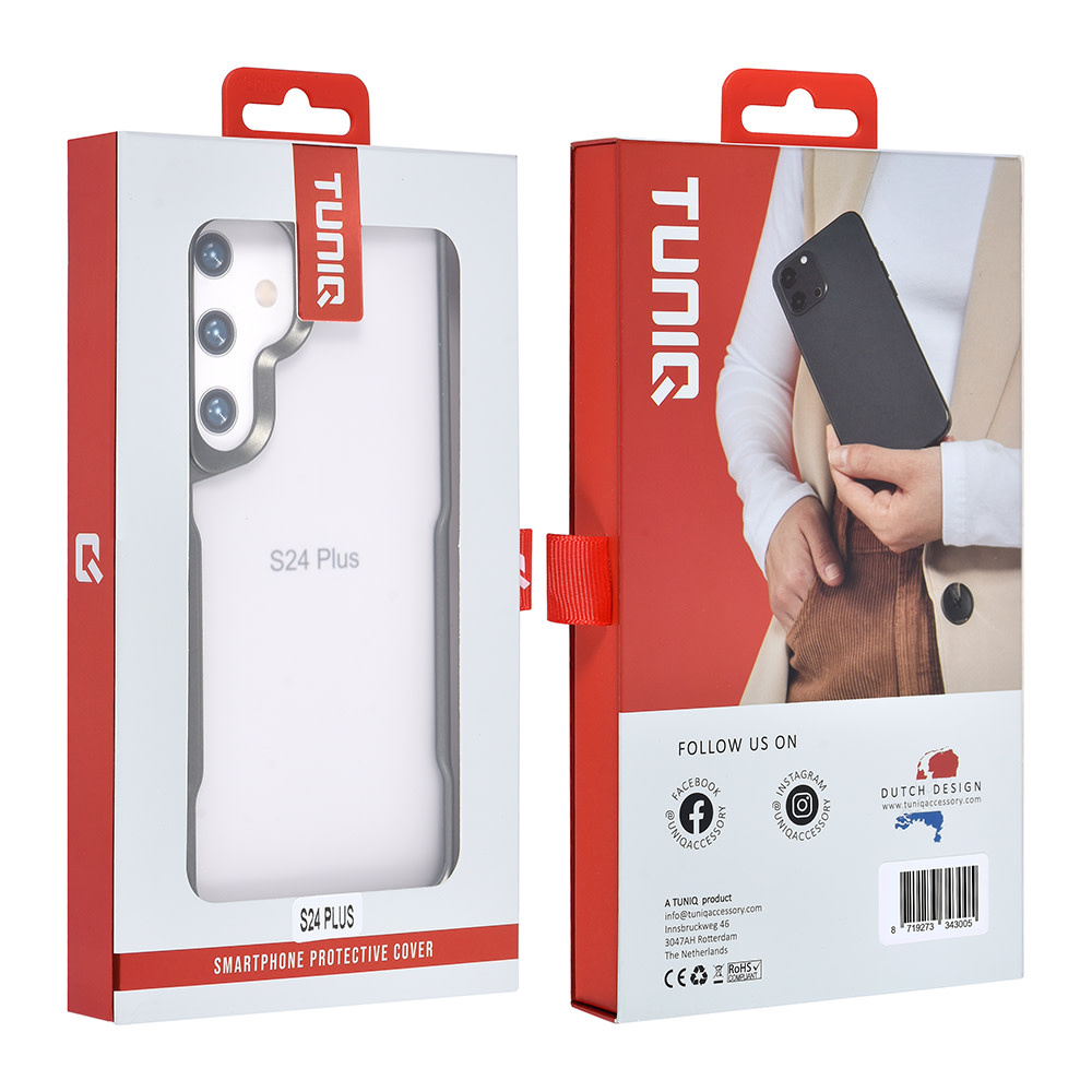 TUNIQ TUNIQ Galaxy S24 Plus Backcover hoesje Silicone - Grijs, foto 4 van 6