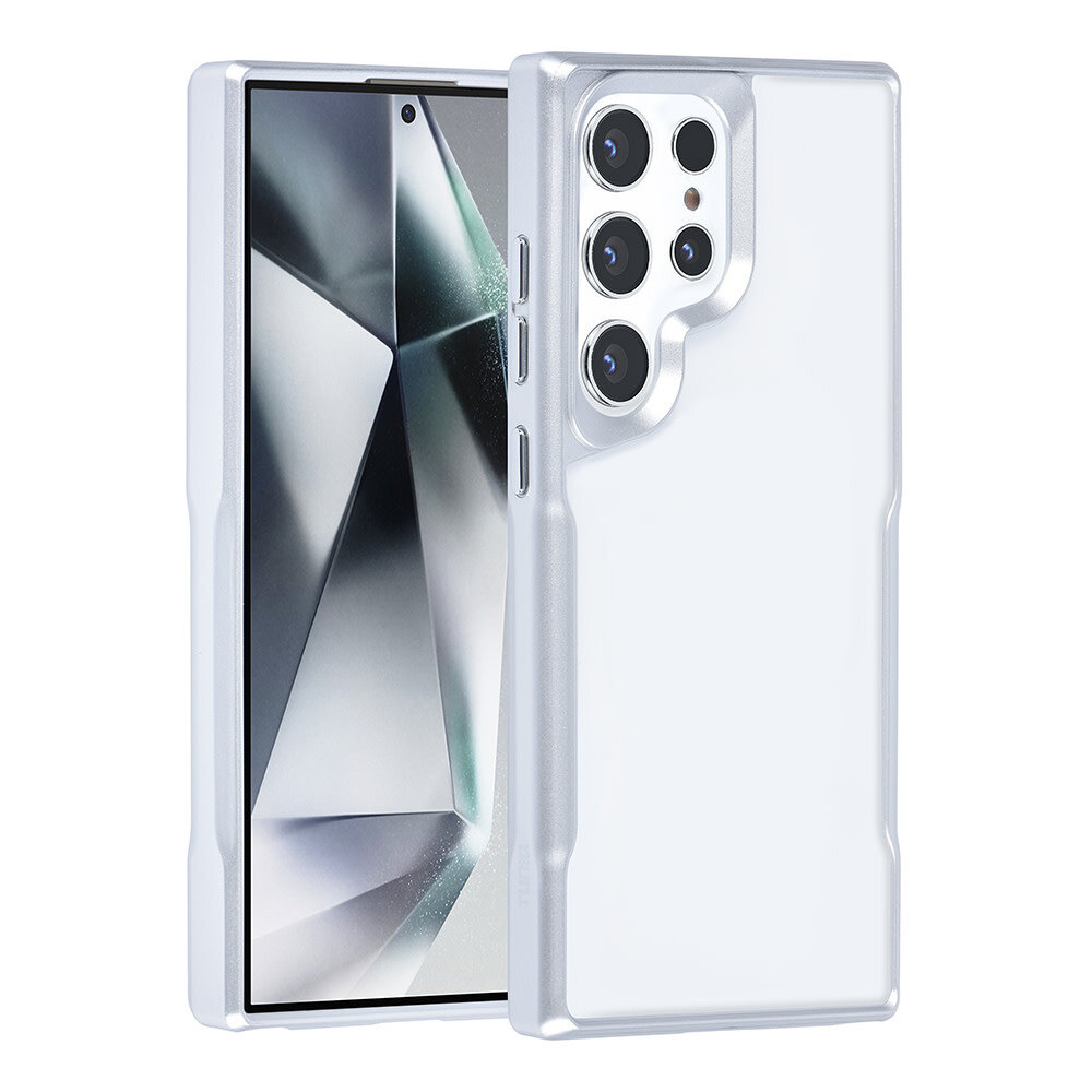 TUNIQ TUNIQ Galaxy S24 Ultra Backcover hoesje Silicone - Zilver TUNIQ TUNIQ Galaxy S24 Ultra Backcover hoesje Silicone - Zilver