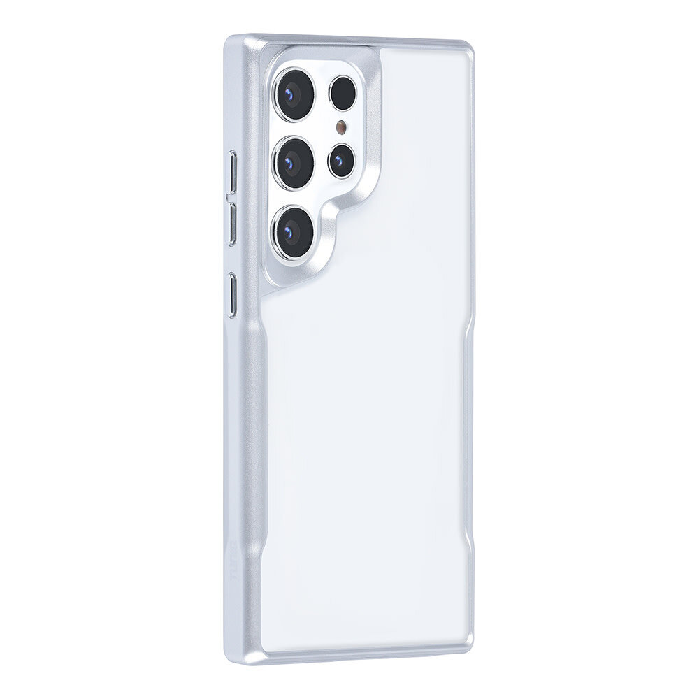 TUNIQ TUNIQ Galaxy S24 Ultra Backcover hoesje Silicone - Zilver TUNIQ TUNIQ Galaxy S24 Ultra Backcover hoesje Silicone - Zilver