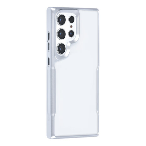 TUNIQ TUNIQ Galaxy S24 Ultra Backcover hoesje Silicone - Zilver TUNIQ TUNIQ Galaxy S24 Ultra Backcover hoesje Silicone - Zilver
