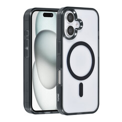 TUNIQ iPhone 16 Back cover case - Magsafe silicone - Black