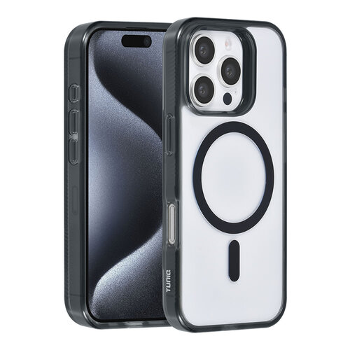 TUNIQ TUNIQ iPhone 16 Pro Back-Cover hul - Magsafe silicone - Schwarz
