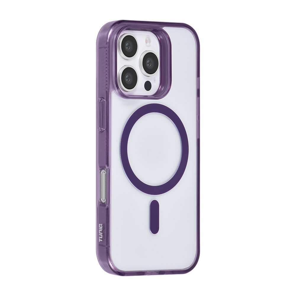 TUNIQ TUNIQ iPhone 16 Pro Back cover case - Magsafe silicone - Purple TUNIQ TUNIQ iPhone 16 Pro Back cover case - Magsafe silicone - Purple