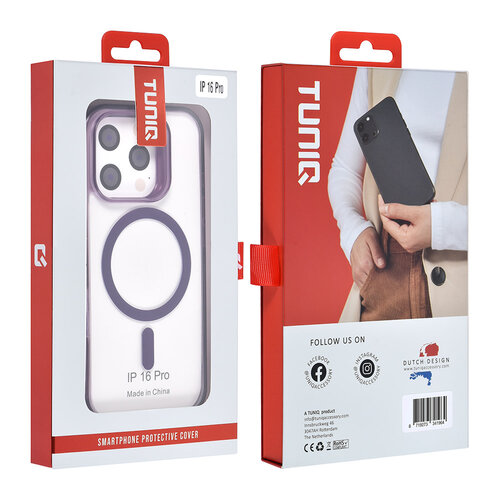 TUNIQ TUNIQ iPhone 16 Pro Back cover case - Magsafe silicone - Purple