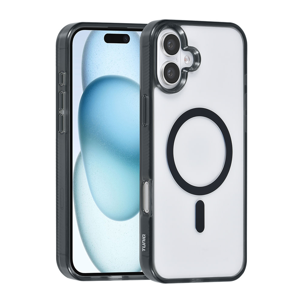 TUNIQ TUNIQ iPhone 16 Plus Backcover hoesje Magsafe silicone - Zwart