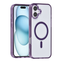 TUNIQ iPhone 16 Plus Back cover coque Magsafe silicone - Violet