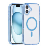 TUNIQ TUNIQ iPhone 16 Plus Back cover coque Magsafe silicone - Bleu TUNIQ TUNIQ iPhone 16 Plus Back cover coque Magsafe silicone - Bleu