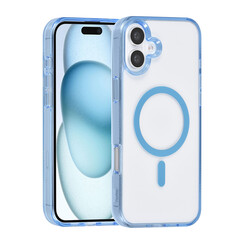 TUNIQ iPhone 16 Plus Back cover case - Magsafe silicone - Blue