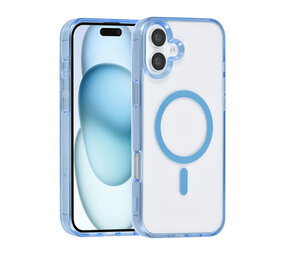 TUNIQ TUNIQ iPhone 16 Plus Backcover hoesje Magsafe silicone - Blauw TUNIQ TUNIQ iPhone 16 Plus Backcover hoesje Magsafe silicone - Blauw