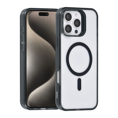 TUNIQ iPhone 16 Pro Max Backcover hoesje Magsafe silicone - Zwart
