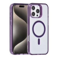 TUNIQ iPhone 16 Pro Max Back cover case - Magsafe silicone - Purple