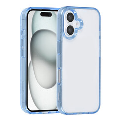 TUNIQ iPhone 16 Back cover coque Silicone - Bleu