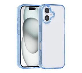 TUNIQ TUNIQ iPhone 16 Back-Cover hul - Silicone - Blau