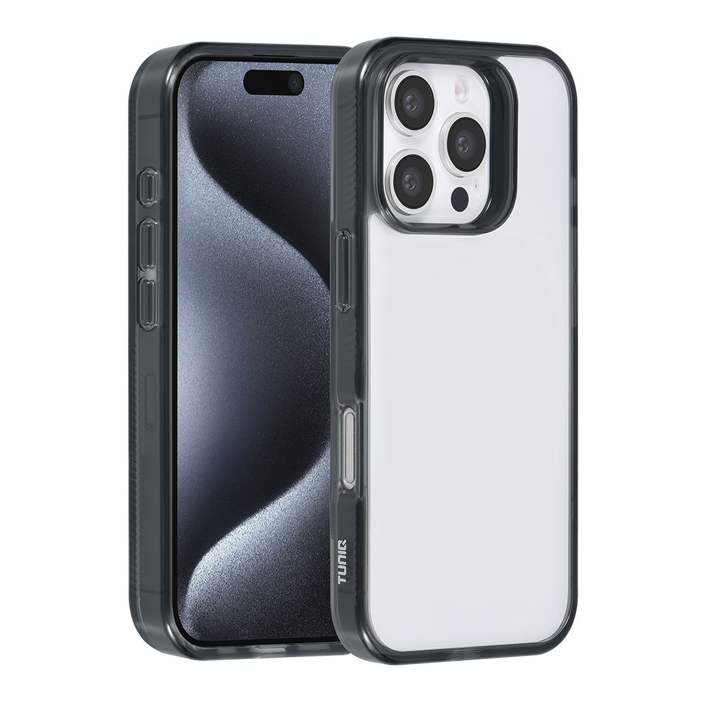 TUNIQ TUNIQ iPhone 16 Pro Backcover hoesje Silicone - Zwart