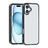 TUNIQ iPhone 16 Plus Backcover hoesje Silicone - Zwart