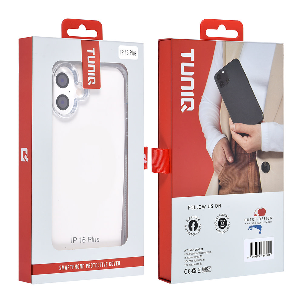 TUNIQ TUNIQ iPhone 16 Plus Backcover hoesje Silicone - Wit, foto 4 van 6