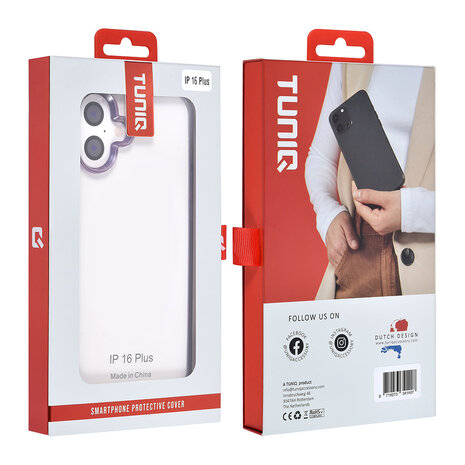 TUNIQ TUNIQ iPhone 16 Plus Back cover case - Silicone - Purple