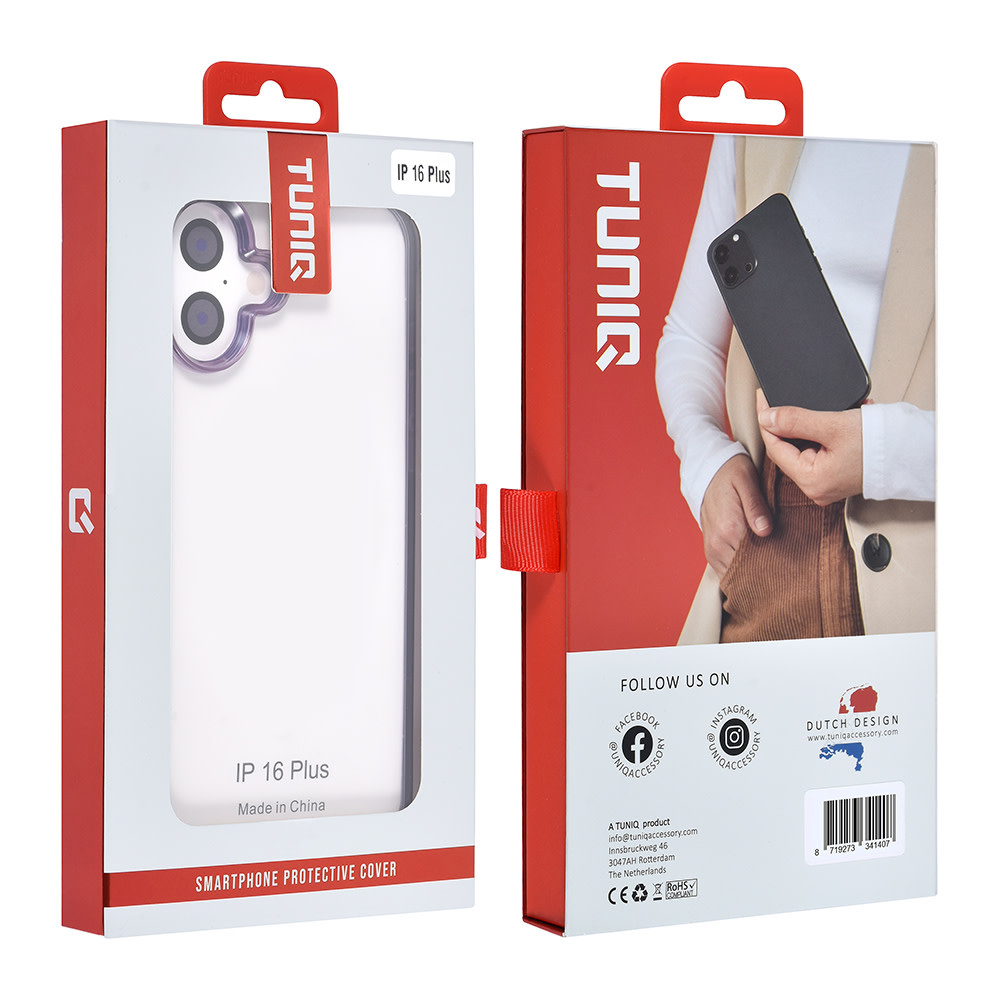 TUNIQ TUNIQ iPhone 16 Plus Backcover hoesje Silicone - Paars, foto 4 van 6