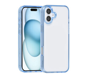 TUNIQ TUNIQ iPhone 16 Plus Back-Cover hul - Silicone - Blau