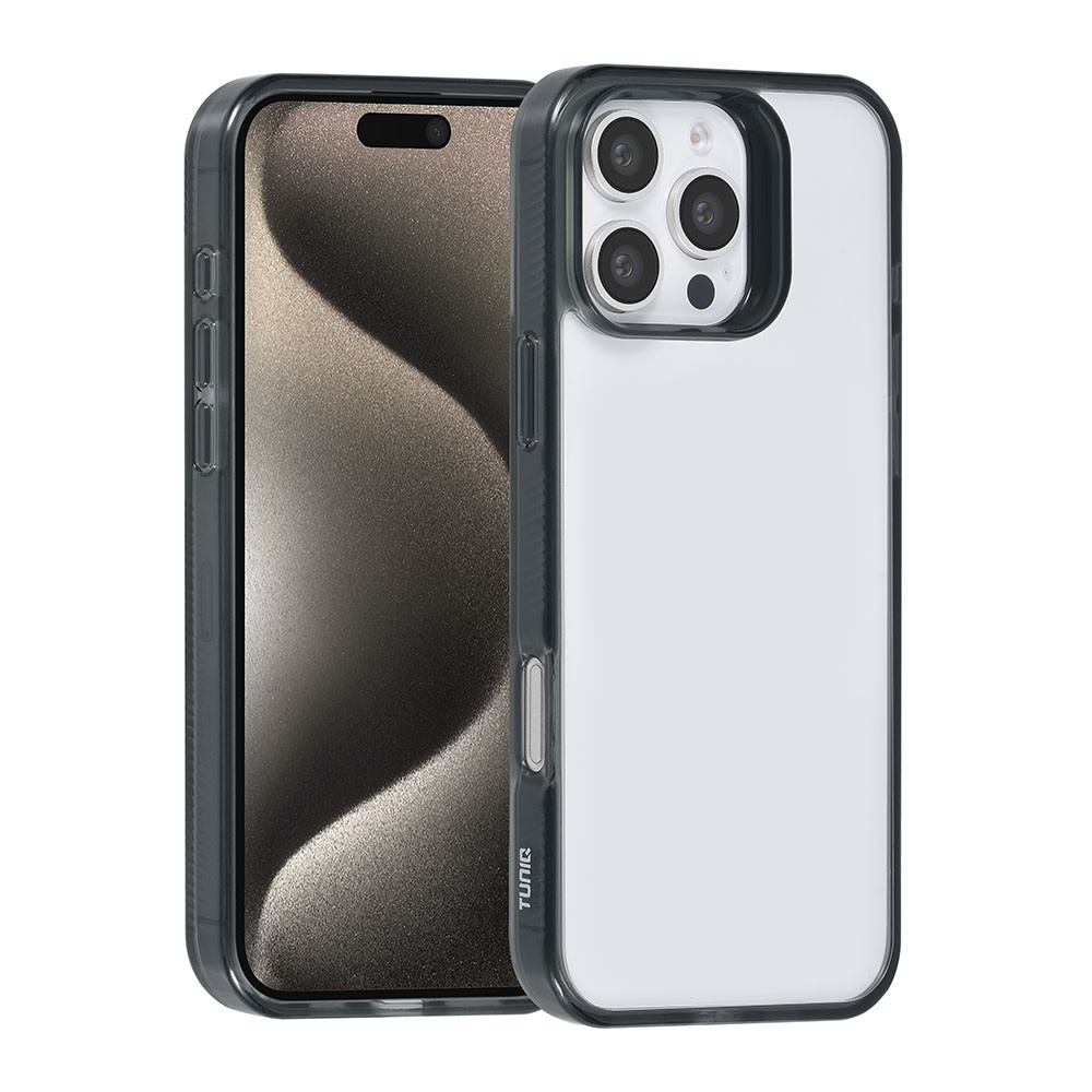 TUNIQ TUNIQ iPhone 16 Pro Max Backcover hoesje Silicone - Zwart