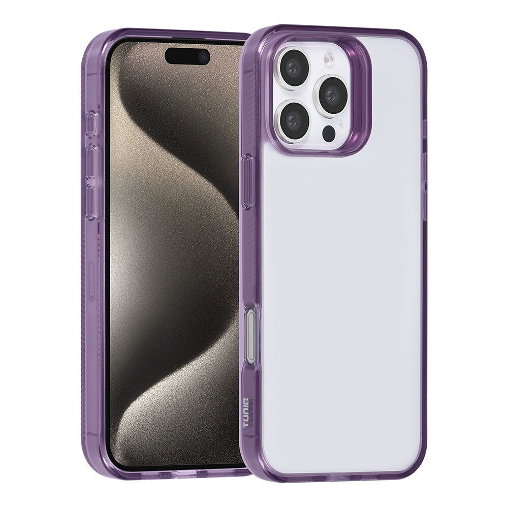 TUNIQ TUNIQ iPhone 16 Pro Max Back-Cover hul - Silicone - Lila TUNIQ TUNIQ iPhone 16 Pro Max Back-Cover hul - Silicone - Lila