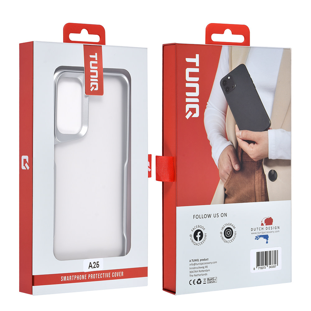 TUNIQ TUNIQ Galaxy A25 Backcover hoesje Silicone - Zilver, foto 4 van 6