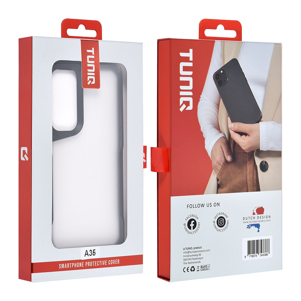 TUNIQ TUNIQ Galaxy A35 Back cover coque Silicone - Noir