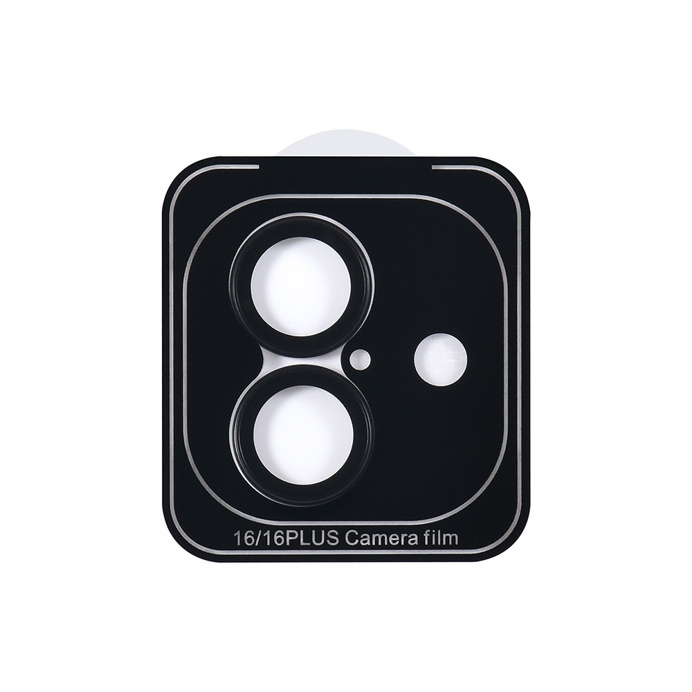 TUNIQ TUNIQ iPhone 16 Lens Protector Tempered glass - Zwart, foto 2 van 2