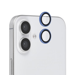 TUNIQ iPhone 16 Lens protector - Tempered glass - Blue