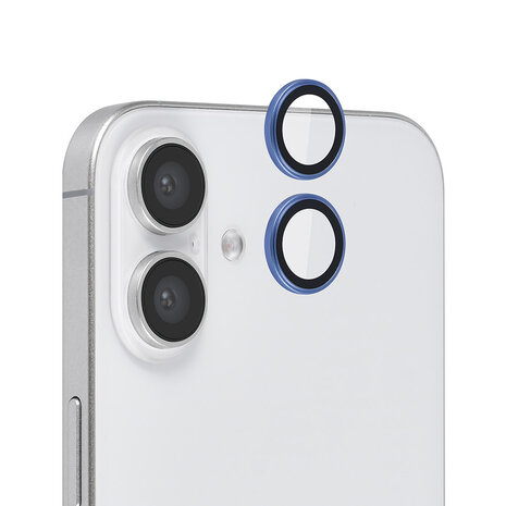 TUNIQ TUNIQ iPhone 16 Lens Protector Tempered glass - Blauw TUNIQ TUNIQ iPhone 16 Lens Protector Tempered glass - Blauw