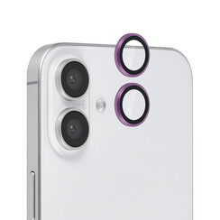 TUNIQ iPhone 16 Lens protector - Tempered glass - Pink