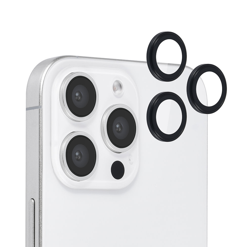 TUNIQ TUNIQ iPhone 16 Pro Lens Protector Tempered glass - Zwart