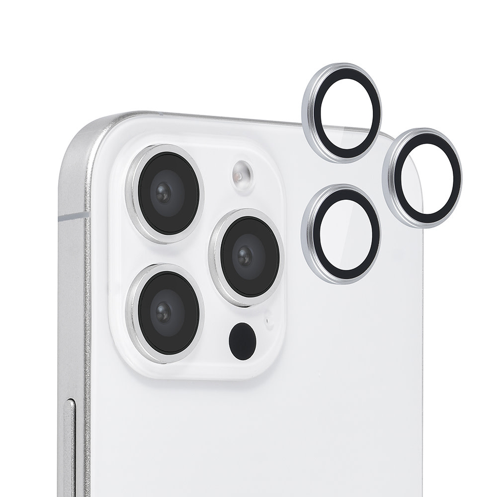TUNIQ TUNIQ iPhone 16 Pro Lens Protector Tempered glass - Zilver