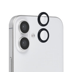 TUNIQ iPhone 16 Plus Lens protector - Tempered glass - Black