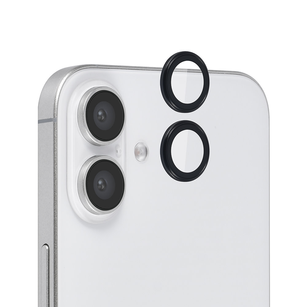 TUNIQ TUNIQ iPhone 16 Plus Lens Protector Tempered glass - Zwart