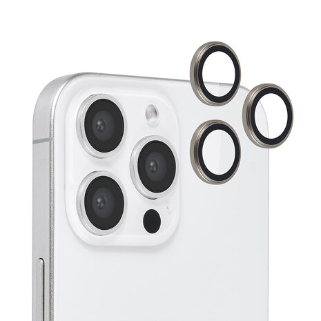 TUNIQ TUNIQ iPhone 16 Pro Max Lens Protector - Tempered glass - Grau TUNIQ TUNIQ iPhone 16 Pro Max Lens Protector - Tempered glass - Grau