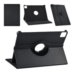 iPad Air 11(2024 & 2025) Bücherregal Tablet-Hülle - Rotatable - Schwarz