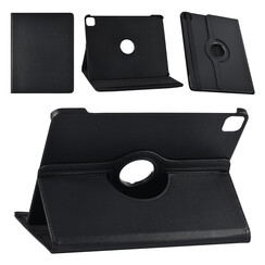 iPad Air 13(2024) Book Case Tablethoes Rotatable - Zwart