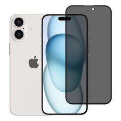 box of 10 - TUNIQ iPhone 16 Plus Protecteur D'écran - Privacy Glass - Noir
