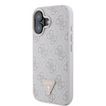 Guess Guess iPhone 16 Backcover hoesje Magsafe IML crossbody cord - Roze