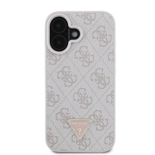 Guess Guess iPhone 16 Backcover hoesje Magsafe IML crossbody cord - Roze