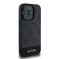 Guess Guess iPhone 16 Pro Max Back cover coque - Magsafe - 4G PU Leather - Bottom Stripe - Gris